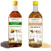 FARMGRO Cold Pressed Mustard & Sesame Oil Combo Pack Mustard & Sesame Oil 1Litre Bottle Each 100% Pure, Natural Cooking Oils view 1