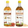 FARMGRO Pure Cold Pressed Sesame & Groundnut Oi 1Litre Bottle Each  100% Natural, Edible, Cold Pressed, Unrefined Oil view 1