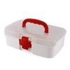 ALTRICITY Portable First Aid Box with Transparent Lid & Detachable Tray  3 Compartments for Organized Storage view 1