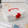 ALTRICITY Portable First Aid Box with Transparent Lid & Detachable Tray  3 Compartments for Organized Storage view 3