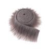 ATORSE Faux Fur Fabric Costume Shaggy Fur Patches Fabric for Party Clothing Holiday Grey view 3