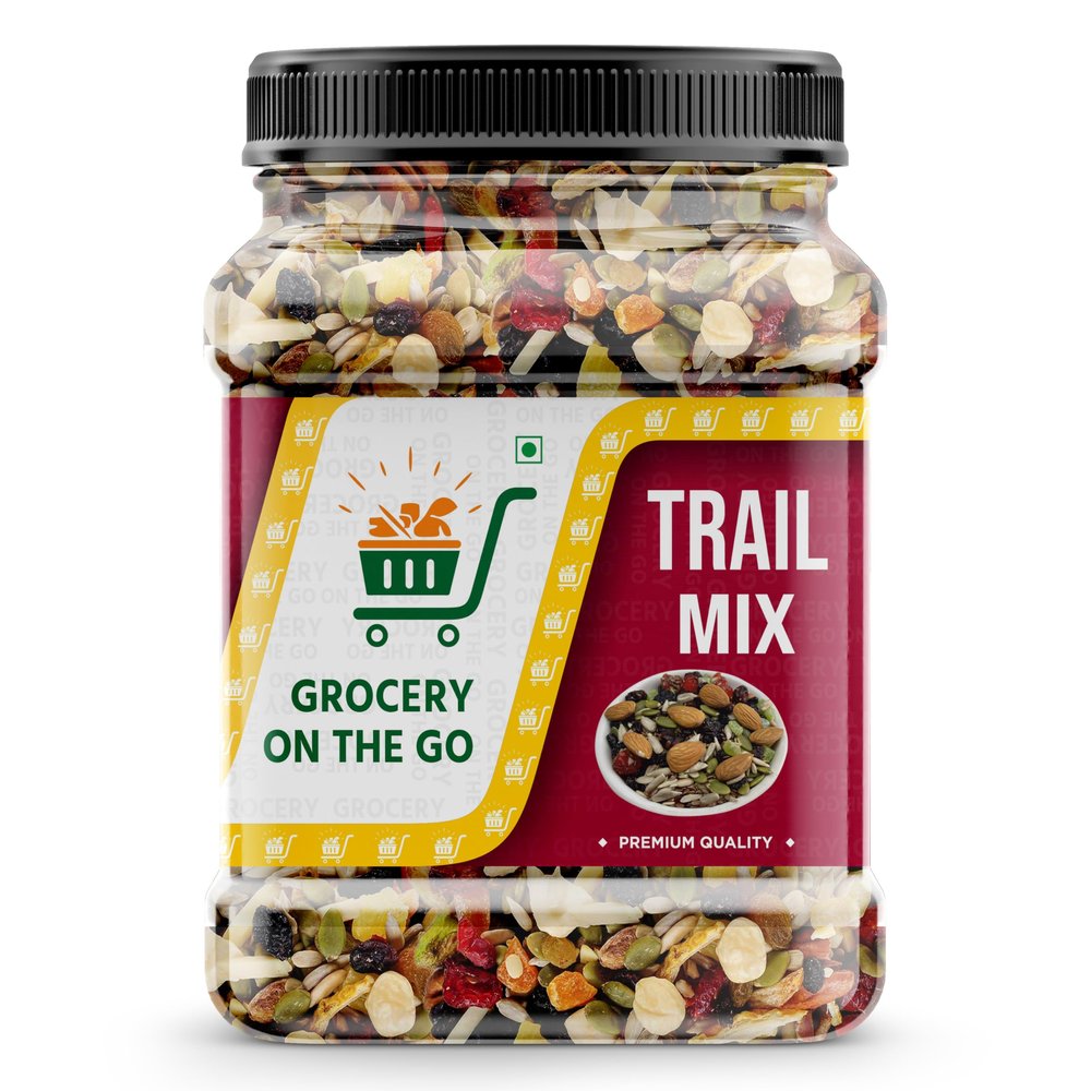GROCERY ON THE GO Trail Mix - Daily Health Mix, Healthy Trail Mix With Dry Fruits Nuts Seeds 10+in 1 Healthy Snack Assorted Nuts Almonds, Cashews, Apricots, Pistachios, Amla, Raisins, Dry Dates | 1kg