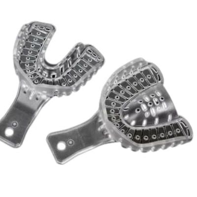 Dental Tool Pedo Imported Transparent Impression Tray (1 PK / 6 Pcs)