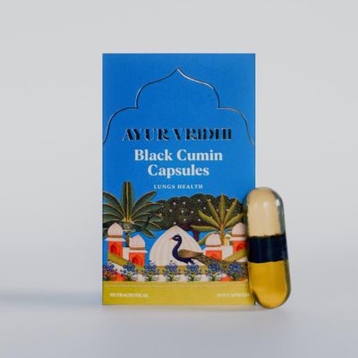Black Cumin Capsules 500mg | Premium Black Seed Oil Capsules for Respiratory Health & Wellness | 30 Vegan Capsules | HPMC with 5x Thinner Walls | 100% Natural | For Men & Women