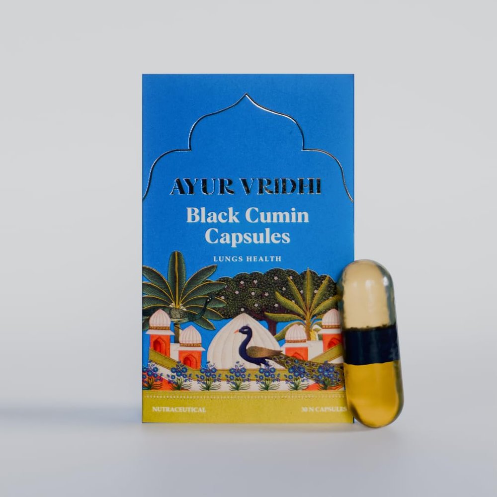 Black Cumin Capsules 500mg | Premium Black Seed Oil Capsules for Respiratory Health & Wellness | 30 Vegan Capsules | HPMC with 5x Thinner Walls | 100% Natural | For Men & Women