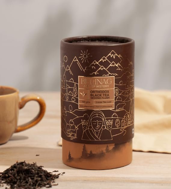 Berinag Orthodox Black Tea Second Flush, 100g Loose Leaf, Single-Estate, Anti-inflammatory