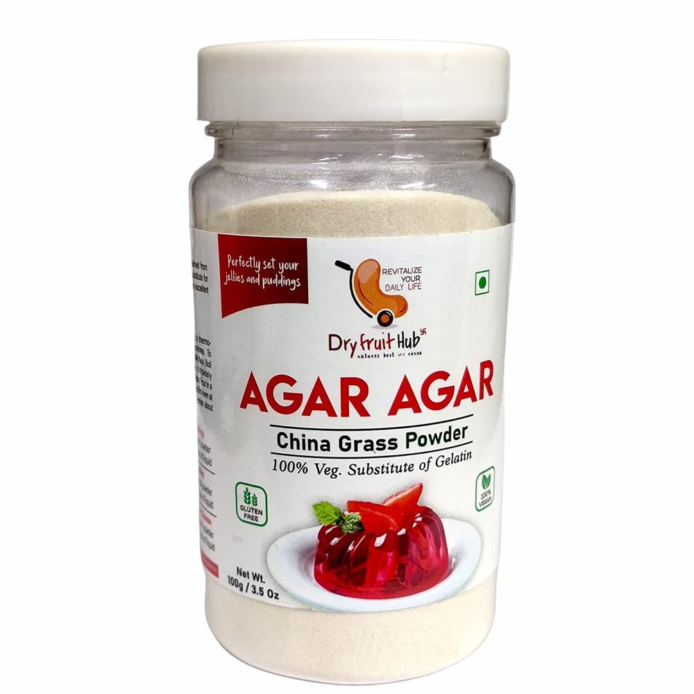 DAILY NUTS Agar Powder 100g  Vegetarian Gelatin Alternative for Jelly & Desserts