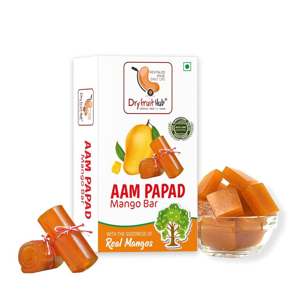 DAILY NUTS Aam papad 800gms, Premium Khatta Aam Papad Slice Bar, Aam Papad Khatta Mitha, Pack of 1 Units