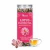 Teaaza Lotus Flower Tea  30g (60 Cups) | Herbal Caffeine-Free Detox Tea for Sleep & Relaxation | Reusable Pet Jar | Twice Steepable view 1