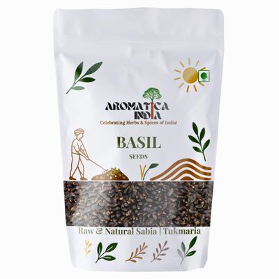 Aromatica India Organic Basil Seeds 500gm