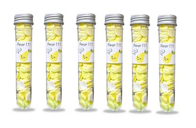 Cursive, Trendy Paper Soap Strips For Travel Essential For Women Men Kids -Travel Accessories Dissolvable Sheets For Hand Wash -Tube (Pack of 6, Pear)