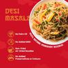 Dragon King Veg Hakka Noodles with Masala & Seasoning Oil | Non Fried, Air Dried | No Palm Oil, No MSG | Serves 12-14 meals, 960g view 2