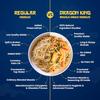 Dragon King Veg Hakka Noodles with Masala & Seasoning Oil | Non Fried, Air Dried | No Palm Oil, No MSG | Serves 12-14 meals, 960g view 3