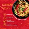 Dragon King Korean 3x Spicy Hakka Noodles with Masala & Seasoning Oil | Non Fried, Air Dried | No Palm Oil | No MSG | Serves 8 meals, 640g (Pack of 2) view 2