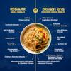 Dragon King Schezwan Hakka Noodles with Schezwan Sauce, Masala & Sichuan Oil | Non Fried, Air Dried | No Palm Oil, No MSG | Serves 8-10 meals, 720g (Pack of 2) view 3