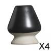 ATORSE 4xHandmade Matcha Whisk Stand Tea Ceremony Teaware for Starter Professional Black and White|Home & Garden|Food & Beverages|Tea view 2