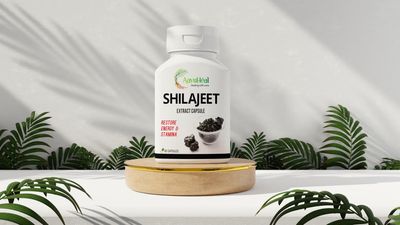 AayuHeal Shilajeet Extract Capsules  60 Caps | Natural Strength, Energy & Vitality Booster for Men & Women
