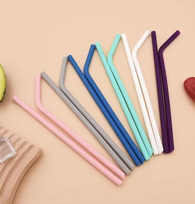 CasaLuxe_Set of 5: Food Grade Silicone Straw,Cleaning Brush for Boba Tea,Smoothies,Wide Straw, Kids Friendly, Dishwasher Safe,Easy to Clean (Extra Long (31Cm*1Cm):2 Straight+2 Bent+Cleaning Brush)