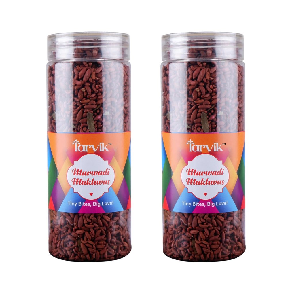 Tarvik Marwadi Mukhwas  200gm Traditional Digestive Mouth Freshener | Crunchy Seeds & Spices | Authentic Marwadi Taste | Tasty After-Meal Treat | Flavorful Indian Mukhwas (Pack Of 2)