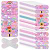 Ahamo Mermaid Cartoon Bandages for Kids - 100pcs Waterproof Adhesive Band-Aids with 10 Cute Designs | Skin-Friendly Wound Protection for Children view 1