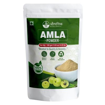 Autpatik Natural Amla Powder 100g || Indian Herbal Fruit Powder with Traditional Use in Recipes, DIY Applications and Daily Nutritional Enrichment