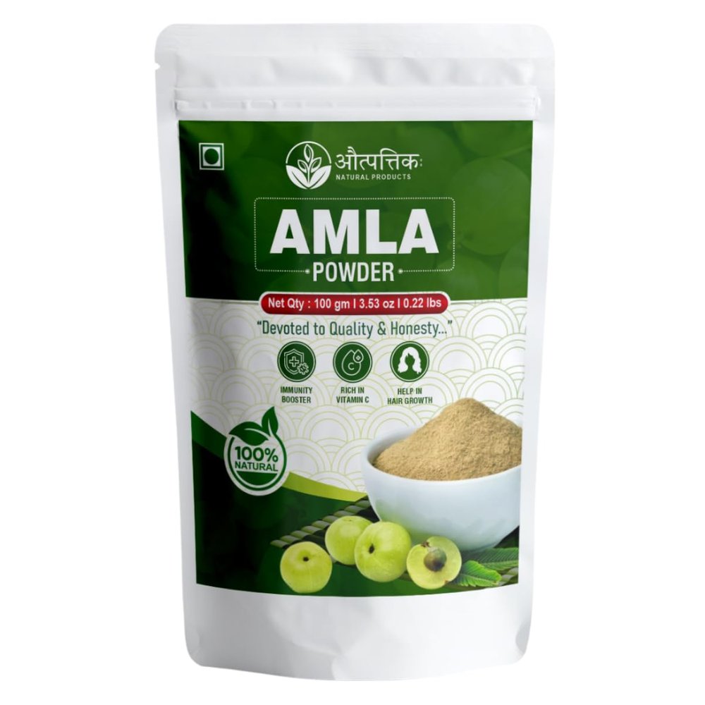 Autpatik Natural Amla Powder 100g || Indian Herbal Fruit Powder with Traditional Use in Recipes, DIY Applications and Daily Nutritional Enrichment