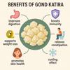 Cellution Gond Katira,100gm Natural Edible Gum Tragacanth Gum, Almond Gum, Badam Pisin, Katora Gondh, Badam Banka for Laddu Making & Sweets | High Cooling Properties | (100 Grams) view 3