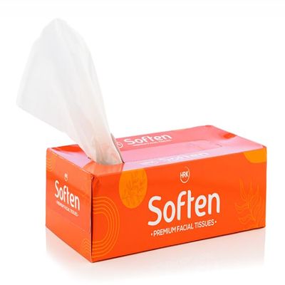 2 Ply Facial Tissue Box | Car Tissue - Pack of 4 (100 Pulls Per Box, 400 Sheets (800 sheets)