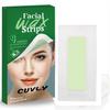 CUVLY Wax Strip Face Liposoluble Wax Strips for Women  20 Wax Strips + 2 Wipes, Facial Hair Removal for Upper Lip, Eyebrows, Chin, Sidelocks Hair Remover Professional Painless Waxing Kit (Wax, Strip) view 1