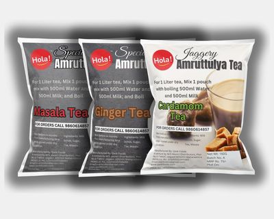 Amruttulya Tea Premix; Sample Pack of 3