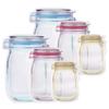 RENARSH Reusable Airtight Seal Plastic Food Storage Mason Jar Zipper Bags Set - 3 Pc (3-Different Size) view 2