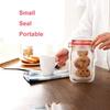 RENARSH Reusable Airtight Seal Plastic Food Storage Mason Jar Zipper Bags Set - 3 Pc (3-Different Size) view 4
