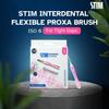 STIM Interdental Flexible Proxa Brush | 10 Brushes | ISO 0 - For Tight Gaps | Deep cleaning between the teeth - Pack of 2 view 2