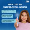 STIM Interdental Flexible Proxa Brush | 10 Brushes | ISO 0 - For Tight Gaps | Deep cleaning between the teeth - Pack of 2 view 4