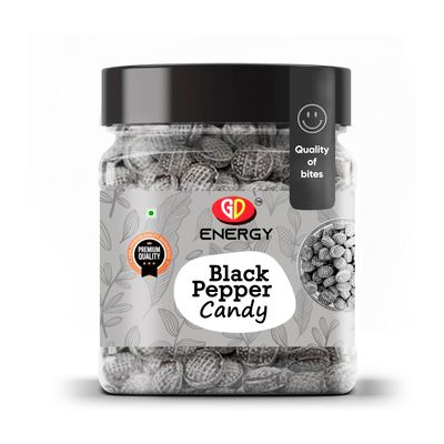 GD Energy Black Pepper Candy | Kali Mirch Candy Masala Candy I Sweet and Juicy Masala Goli I Sweet Hard Candy (1kg)