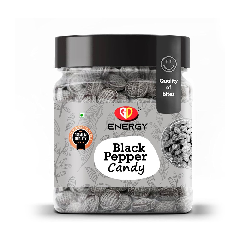 GD Energy Black Pepper Candy | Kali Mirch Candy Masala Candy I Sweet and Juicy Masala Goli I Sweet Hard Candy (1kg)