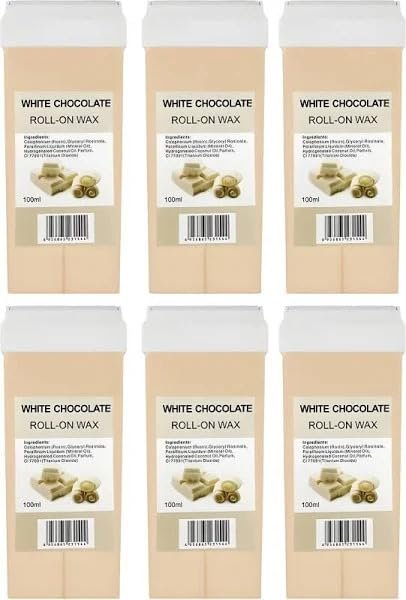 ClubBeauty Chocolate Roll-On Wax with Theobroma Cacao Butter, 100ml, Pack of 6