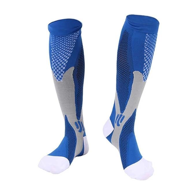 Cetaplast Athletic Compression Socks | High-Performance Graduated Compression for Enhanced Circulation, Muscle Support & Recovery | Ideal for Sports, Running, Cycling & Training | Blue | L/XL