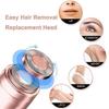 Facial epilator hair removal machine for women With Ice Roller- face, chin, cheek, eyebrow, upper lip hair remover for women, usb rechargeable epilator machine for womenS (White) view 3