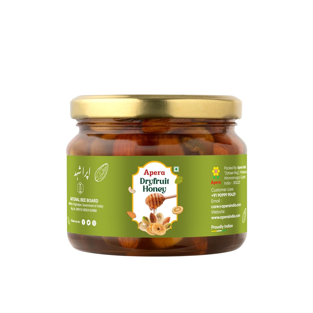 Apera DryFruit Honey made with acacia honey | 100% pure Honey | Made With Organic DryFruit