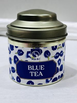 AASI Butterfly Pea Blue Tea | Herbal Caffeine-Free Flower Tea | 100% Natural, No Preservatives | Detox & Wellness | 50g Loose Leaf in Tin | By Shreeji International