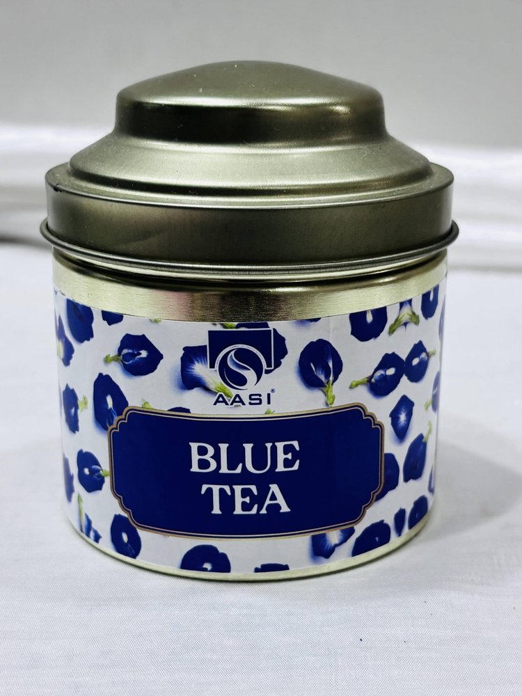 AASI Butterfly Pea Blue Tea | Herbal Caffeine-Free Flower Tea | 100% Natural, No Preservatives | Detox & Wellness | 50g Loose Leaf in Tin | By Shreeji International