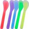 Cosmetic Spatula Disposable Makeup Frosted Tip Spatula Plastic Makeup Tools Spoon Cosmetic Mask Spatulas Facial Cream Scoop Mask Spoon Stick for DIY and Sampling [ pack of 10 pc ] view 1