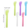 Cosmetic Spatula Disposable Makeup Frosted Tip Spatula Plastic Makeup Tools Spoon Cosmetic Mask Spatulas Facial Cream Scoop Mask Spoon Stick for DIY and Sampling [ pack of 10 pc ] view 2
