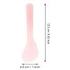 Cosmetic Spatula Disposable Makeup Frosted Tip Spatula Plastic Makeup Tools Spoon Cosmetic Mask Spatulas Facial Cream Scoop Mask Spoon Stick for DIY and Sampling [ pack of 10 pc ] view 3