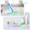 Cosmetic Spatula Disposable Makeup Frosted Tip Spatula Plastic Makeup Tools Spoon Cosmetic Mask Spatulas Facial Cream Scoop Mask Spoon Stick for DIY and Sampling [ pack of 10 pc ] view 4