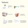 PVC Anema Pot Satvik for home use 1500ml and 7 Anema Rubber tubes with user manual view 3