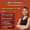"Prolicious High Protein & High Fiber Garlic Bread thins | No Maida | Healthy Snack | Easy to Carry | 50g eac, Pack of 7" view 4