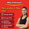 Prolicious High Protein & High Fiber Desi Masala thins | Gluten Free | No Maida | Healthy Snack | Easy to Carry | Jain | 50g each, Pack of 7 view 4