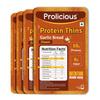 Prolicious High Protein & High Fiber Garlic Bread thins | No Maida | Healthy Snack | Easy to Carry | 50g eac, Pack of 4 view 1